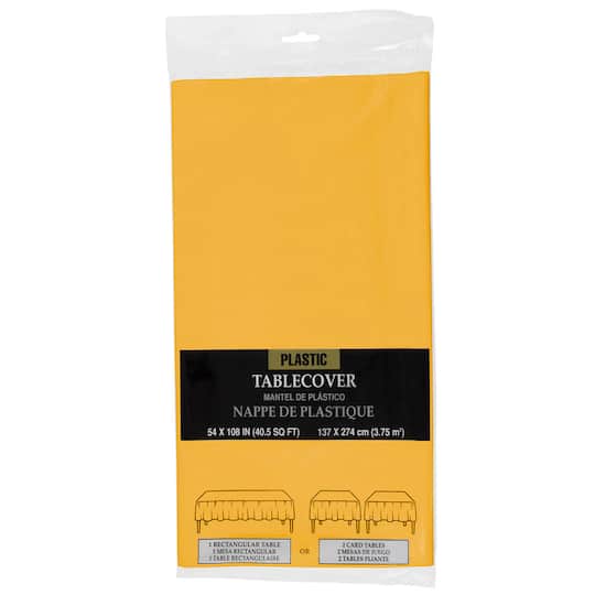 JAM Paper 108" Rectangular Plastic Table Cover